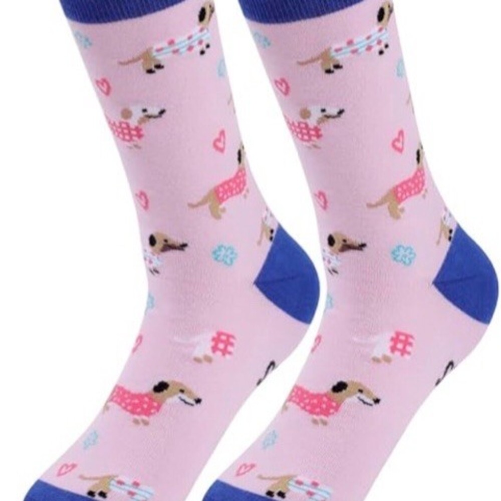 Womens One Size Multicolor Dachshund Lover Novelty Dog